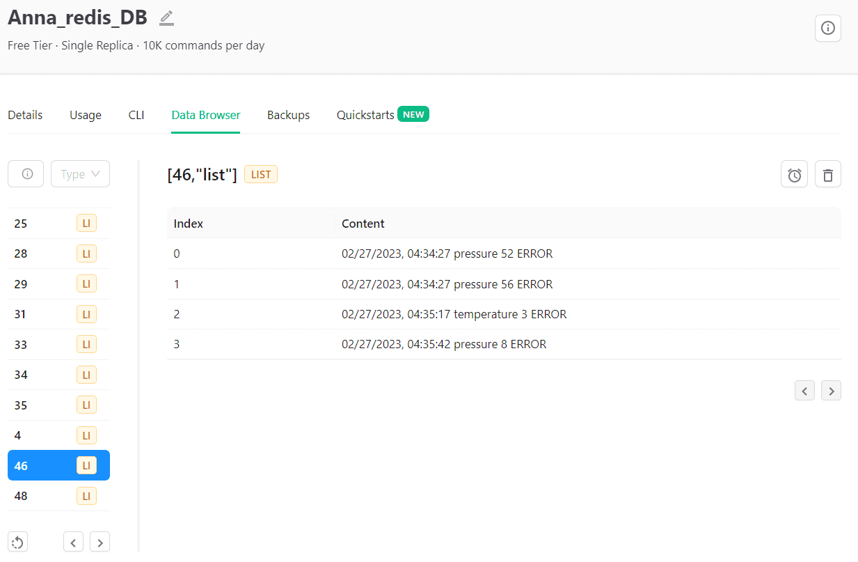 Redis data browser serverless Upstah